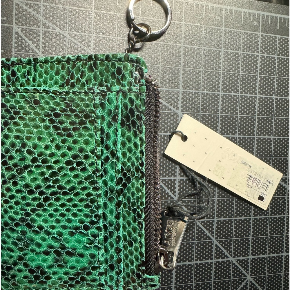 Aimee Kistenberg Snake skin card holder/ ID Zipped key holder